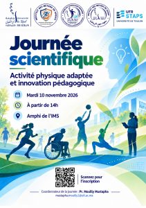 Journée scientifique 2026 : Activité physique adaptée et innovation pédagogique
